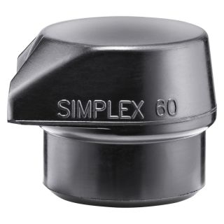 Cap de rezerva Halder Simplex cauciuc compozit cu "Stand Up" negru 60 mm