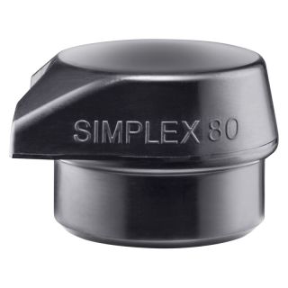 Cap de rezerva Halder Simplex cauciuc compozit cu "Stand Up" negru 80 mm