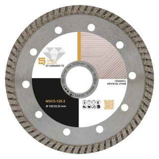 Disc diamantat ceramica/piatra Smart Quality ST CERAMIX 75, 125x22.23mm