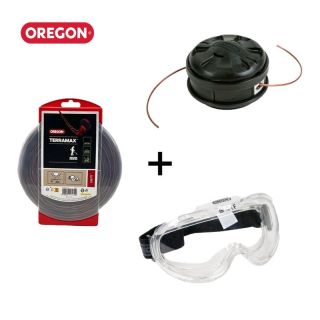 Kit pentru trimmer Oregon cap trimmer + fir 3mm + ochelari