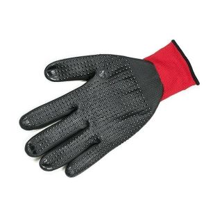 Manusi protectie taiere Oregon, negru/rosu, mas. XL