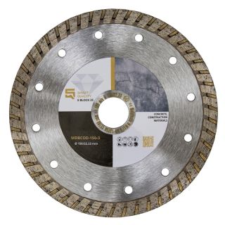 Disc diamantat beton/materiale de constructii Smart Quality S BLOCK 3S, 150x22.23mm