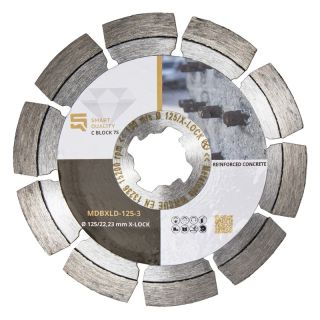 Disc diamantat beton armat Smart Quality C BLOCK 7S, 125x22.23mm