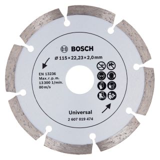Disc diamantat multi-material Bosch UNIVERSAL, 115x22.23x2mm