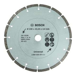 Disc diamantat multi-material Bosch UNIVERSAL, 230x22.23x2.4mm