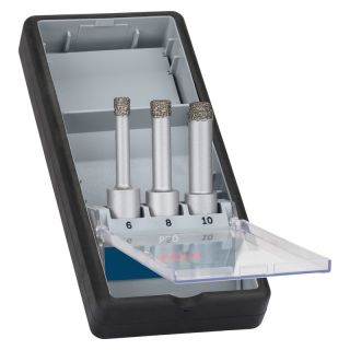 Set carote diamantate Bosch PRO Ceramic, prindere cilindrica, 6-10mm