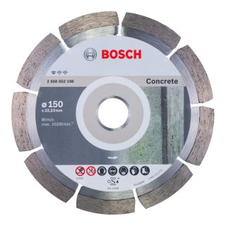 Disc diamantat beton/beton armat Bosch STANDARD, 150x22.23x2mm