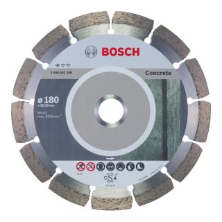 Disc diamantat beton/beton armat Bosch STANDARD, 180x22.23x2mm