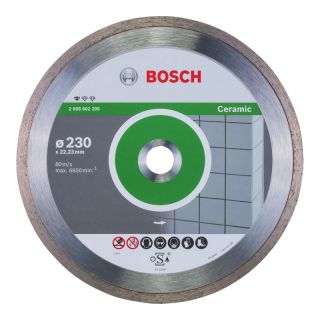 Disc diamantat ceramica/marmura/zidarie Bosch STANDARD, 230x22.23x1.9mm