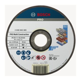 Disc taiere multi-material Bosch PRO, 125x22.23x1mm
