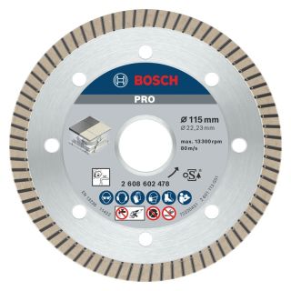 Disc diamantat ceramica/marmura Bosch PRO, 115x22.23x1.4mm