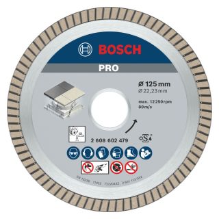Disc diamantat ceramica Bosch PRO, 125x22.23x1.4mm