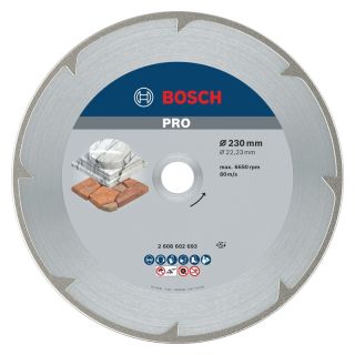 Disc diamantat marmura Bosch PRO, 230x22.23x2.2mm