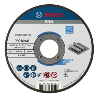 Disc taiere metal Bosch PRO, 115x22.23x2.5mm