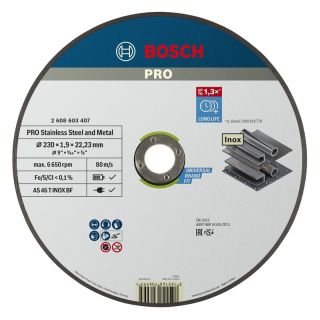 Disc taiere metal/inox Bosch PRO oSa, 230x22.23x1.9mm