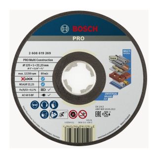 Disc taiere multi-material Bosch PRO, X-Lock, 125x22.23x1mm