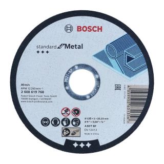 Disc taiere metal Bosch Standard, 125x22.23x1mm