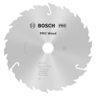 Panza fierastrau circular Bosch PRO Wood, 160x20x2.2/1.6mm, 18 dinti