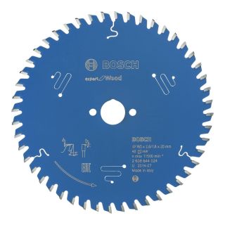 Panza fierastrau circular Bosch EXPERT for Wood, 165x20x2.6/1.6mm, 48 dinti