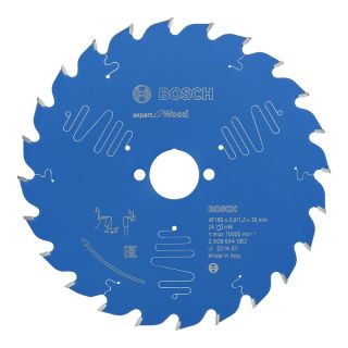 Panza fierastrau circular Bosch EXPERT for Wood, 190x30x2/1.3mm, 24 dinti