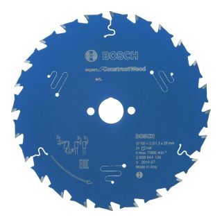 Panza fierastrau circular Bosch EXPERT for Construct Wood, 160x20x2/1.3mm, 24 dinti