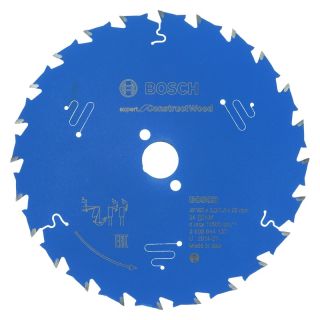 Panza fierastrau circular Bosch EXPERT for Construct Wood, 165x20x2/1.3mm, 24 dinti