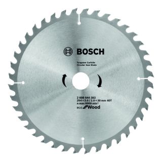 Panza fierastrau circular Bosch Eco for Wood, 254x30x3/2mm, 40 dinti