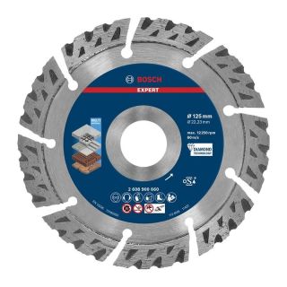 Disc diamantat multi-material Bosch EXPERT, 125x22.23x2.2mm