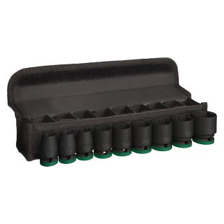 Set chei tubulare de impact Bosch, 1/2", 10-27mm, 9 piese