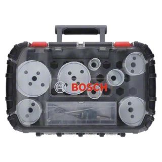 Set carote HSS Bi-Metal Bosch Progressor, 25-86mm, 11 bucati