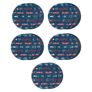 Disc abraziv Bosch EXPERT O780, 150mm, G560/80/120/180/240, 55 bucati