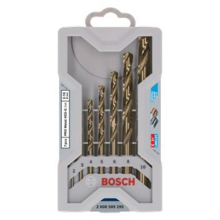 Set burghie pentru metal Bosch PRO Metal HSS-G, cilindrica, 2-10mm, 7 bucati