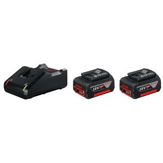 Set 2 acumulatori Bosch GBA 18V, 4.0Ah si incarcator GAL 18V-40