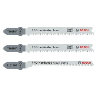 Set panze fierastrau pendular/vertical Bosch PRO Laminate, prindere T, 3 bucati