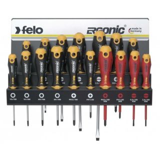 Set surubelnite Felo ERGONIC, VDE, SL/PH/PZ/TX, 17 bucati