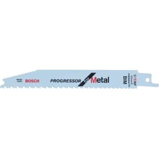 Panza fierastrau sabie Bosch Progressor for Metal S123XF, 150mm, 8-10 dinti/inch, 5 bucati