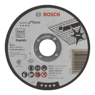 Disc taiere metal/inox Bosch PRO oSa, 115x22.23x1mm