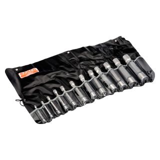 Set chei tubulare Bahco, cap dublu, in husa, 12 bucati