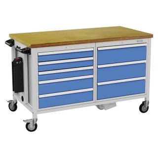 Banc de lucru mobil Bedrunka+Hirth e-workdrive 1500x750x950mm, 8 sertare