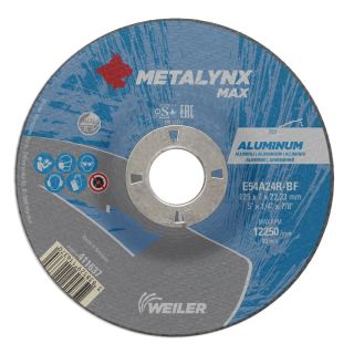 Disc polizare aluminiu Weiler METALYNX MAX, 125x22.23x7mm