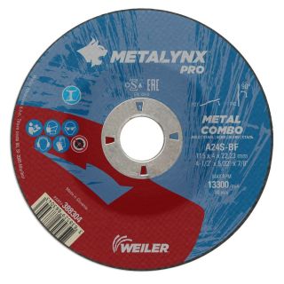 Disc polizare metal Weiler METALYNX PRO, 115x22.23x4mm
