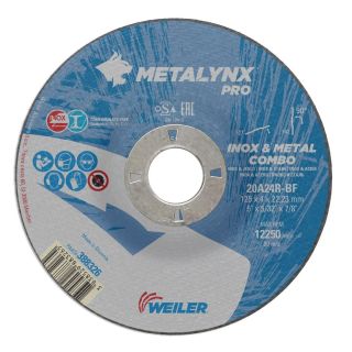 Disc polizare inox Weiler METALYNX PRO, 125x22.23x4mm