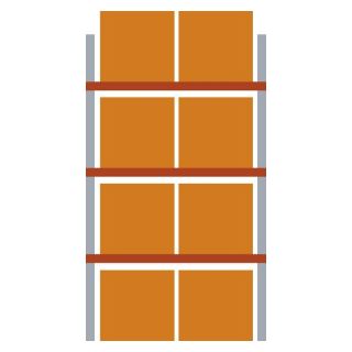 Raft pentru paleti Meta MULTIPAL 4400x1825x1100mm