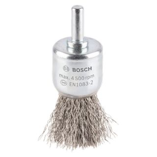 Perie pensula Bosch PRO Stainless Steel, fir ondulat inox 0.3mm, 25mm