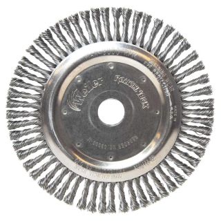 Perie disc Weiler, fir rasucit otel 0.5mm, 125mm