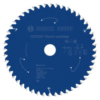 Panza fierastrau circular Bosch EXPERT Wood cordless, 160x20x1.5/1mm, 48 dinti