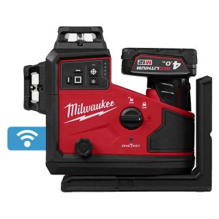 Nivela laser cu linii Milwaukee M12 A3PLO-401C, laser verde, 38/50m