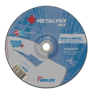 Disc polizare metal/inox Weiler METALYNX MAX, 230x22.23x7mm