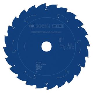 Panza fierastrau circular Bosch EXPERT Wood cordless, 254x30x2.1/1.6mm, 24 dinti, unghi degajare 5°
