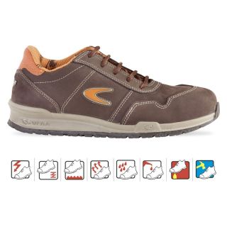 Pantofi de protectie cu bombeu Cofra YASHIN, S3 SRC, maro, mas. 42